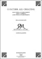 O Father All Creating SATB choral sheet music cover